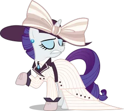 Size: 5207x4639 | Tagged: safe, artist:chebut, banned from derpibooru, deleted from derpibooru, derpibooru import, rarity, ppov, absurd resolution, clothes, eyes closed, hat, inkscape, open mouth, raristocrat, rose dewitt bukater, simple background, solo, .svg available, titanic, transparent background, vector