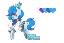 Size: 1024x687 | Tagged: safe, artist:ponebooth, banned from derpibooru, deleted from derpibooru, derpibooru import, oc, oc:blueberry gum, unofficial characters only, pegasus, pony, female, mare, reference sheet, simple background, solo, traditional art, transparent background