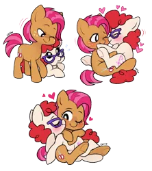 Size: 500x562 | Tagged: safe, artist:cuteosphere, banned from derpibooru, deleted from derpibooru, derpibooru import, babs seed, twist, babstwist, female, heart (organ), lesbian, organs, shipping, simple background, transparent background