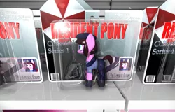 Size: 940x602 | Tagged: safe, artist:ioncorupterx, banned from derpibooru, deleted from derpibooru, derpibooru import, ponified, pony, 3d, blender, crossover, jill valentine, resident evil, toy