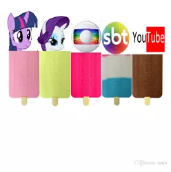 Size: 912x921 | Tagged: safe, banned from derpibooru, deleted from derpibooru, derpibooru import, rarity, twilight sparkle, context is for the weak, food, popsicle, rede globo, sbt, simple background, white background, youtube