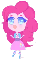 Size: 900x1382 | Tagged: safe, artist:cutesia, artist:scaredypants, banned from derpibooru, deleted from derpibooru, derpibooru import, pinkie pie, equestria girls, chibi, simple background, solo, transparent background