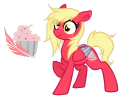 Size: 1139x896 | Tagged: safe, artist:lullabyprince, banned from derpibooru, deleted from derpibooru, derpibooru import, oc, oc:featherbrain, unofficial characters only, pegasus, pony, colored wings, colored wingtips, derp, female, mare, not derpy, offspring, parent:big macintosh, parent:derpy hooves, parents:derpymac, raised hoof, reference sheet, simple background, solo, transparent background, wings