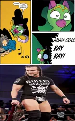 Size: 712x1140 | Tagged: safe, banned from derpibooru, deleted from derpibooru, derpibooru import, adam cole, ring of honor, sports, wrestling