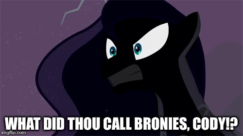 Size: 500x281 | Tagged: safe, banned from derpibooru, deleted from derpibooru, derpibooru import, princess luna, luna eclipsed, alternatehistoryhub, caption, image macro, lightning, meme, solo, text