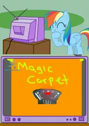 Size: 564x800 | Tagged: safe, banned from derpibooru, deleted from derpibooru, derpibooru import, rainbow dash, exploitable meme, meme, obligatory pony, tv meme, youtube poop