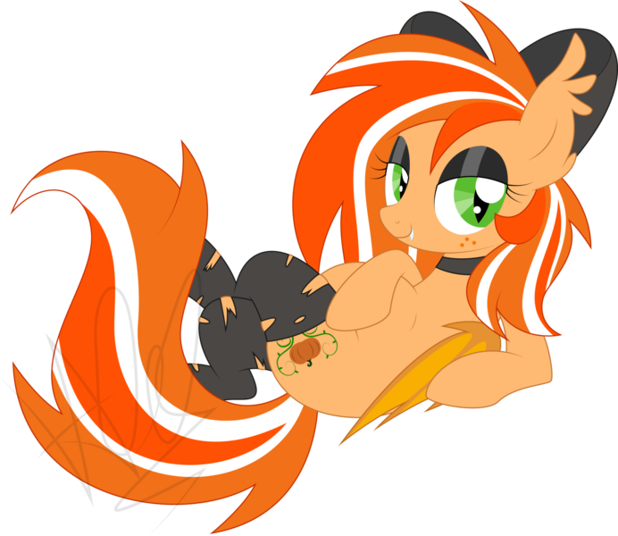 Size: 1600x1388 | Tagged: safe, artist:natusoulsilver, banned from derpibooru, deleted from derpibooru, derpibooru import, oc, oc:pumpkin patch, unofficial characters only, bat pony, pony, bow, clothes, socks, solo