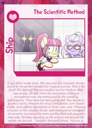 Size: 788x1088 | Tagged: safe, artist:ashleynicholsart, artist:ithryskylark, banned from derpibooru, deleted from derpibooru, derpibooru import, sci-twi, sour sweet, sugarcoat, twilight sparkle, ponified, pony, card, clothes, crystal prep academy uniform, equestria girls ponified, looking at you, school uniform, shipper on deck, sweat, twilight the shipper, wingding eyes