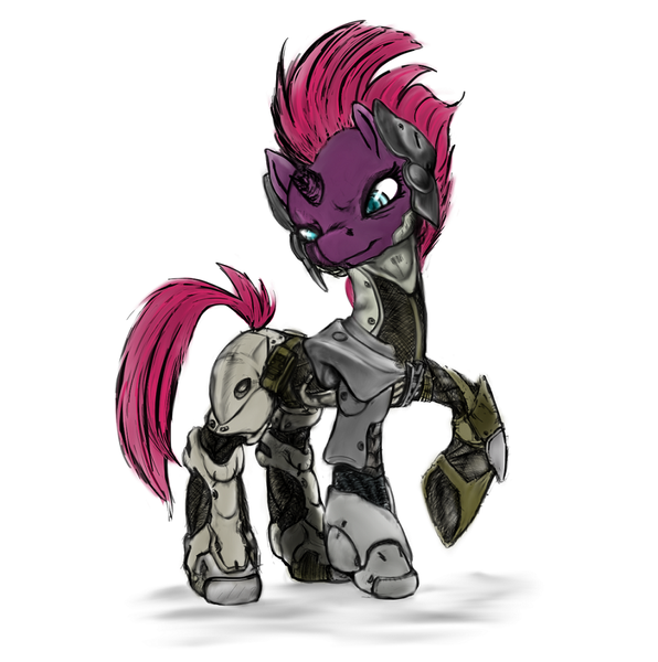 Size: 944x950 | Tagged: safe, artist:samnemus, banned from derpibooru, deleted from derpibooru, derpibooru import, tempest shadow, ponified, cyborg, pony, unicorn, my little pony: the movie, 4chan, broken horn, eye scar, female, horn, jetstream sam, mare, metal gear, metal gear rising, movie, request, samuel rodrigues, scar, solo