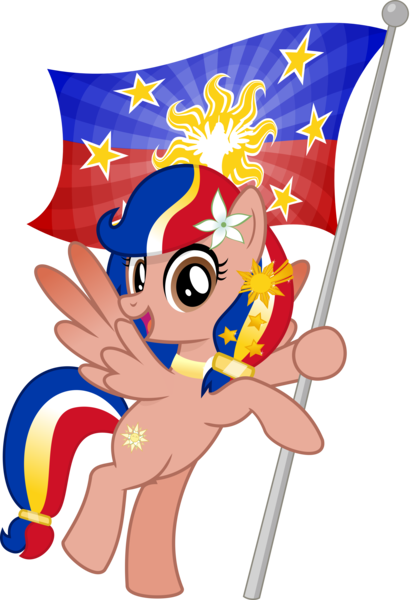 Size: 4446x6426 | Tagged: safe, artist:jhayarr23, banned from derpibooru, deleted from derpibooru, derpibooru import, oc, oc:pearl shine, ponified, unofficial characters only, pegasus, pony, absurd resolution, bipedal, female, flag, flag pole, flag waving, holding a flag, mare, nation ponies, philippines, simple background, solo, transparent background, vector
