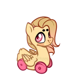 Size: 309x306 | Tagged: safe, artist:lullabyprince, banned from derpibooru, deleted from derpibooru, derpibooru import, oc, unofficial characters only, duck, duck pony, original species, pony, wheelpone, female, mare, simple background, solo, transparent background