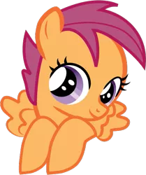 Size: 459x550 | Tagged: safe, artist:creshosk, banned from derpibooru, deleted from derpibooru, derpibooru import, scootaloo, cute, cutealoo, pocket pony, vector