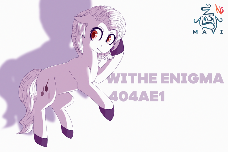 Size: 1482x988 | Tagged: safe, artist:zaldia-mavi, banned from derpibooru, deleted from derpibooru, derpibooru import, oc, oc:withe enigma 404ae1, unofficial characters only, horse, pony, enigma, full body, image, my little pony, original character do not steal, png, project:zaldia mavi, solo, withe