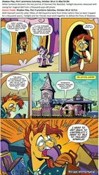 Size: 1013x1793 | Tagged: safe, artist:brendahickey, banned from derpibooru, deleted from derpibooru, derpibooru import, idw, starlight glimmer, sunburst, shadow play, spoiler:comic, spoiler:comiclom6