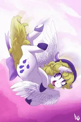 Size: 987x1481 | Tagged: safe, artist:zaldia-mavi, banned from derpibooru, deleted from derpibooru, derpibooru import, surprise, pony, g1, acrobatics, flying, image, png, solo