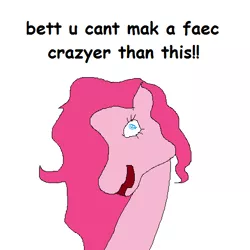 Size: 512x512 | Tagged: safe, artist:dellovan, banned from derpibooru, deleted from derpibooru, derpibooru import, pinkie pie, too many pinkie pies, comic sans, g3, insanity, pinkie blind, sketch, stylistic suck