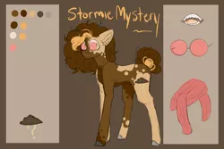 Size: 3000x2000 | Tagged: safe, artist:popcornhorns, banned from derpibooru, deleted from derpibooru, derpibooru import, oc, oc:stormie mystery, unofficial characters only, earth pony, pony, high res, reference sheet, solo