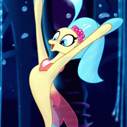 Size: 428x428 | Tagged: safe, banned from derpibooru, deleted from derpibooru, derpibooru import, screencap, princess skystar, seapony (g4), my little pony: the movie, animated, cute, flailing, gif, skyabetes, solo, underwater, wacky waving inflatable tube pony