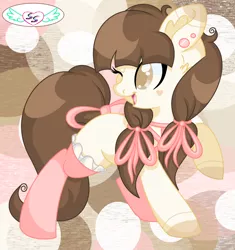 Size: 1024x1089 | Tagged: safe, artist:seraphimstardust, banned from derpibooru, deleted from derpibooru, derpibooru import, oc, oc:petal dust, unofficial characters only, earth pony, pony, abstract background, female, looking back, mare, solo