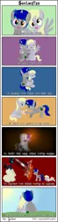 Size: 2031x7706 | Tagged: safe, artist:gutovi, artist:luismipro465, banned from derpibooru, deleted from derpibooru, derpibooru import, derpy hooves, oc, oc:rood, oc:roodenn goldtrust, comforting, crying, happy, hug, hurt/comfort, magic, protecting, sad, scared, smiling
