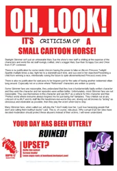 Size: 751x1101 | Tagged: safe, banned from derpibooru, deleted from derpibooru, derpibooru import, starlight glimmer, background pony strikes again, caption, comic sans, drama, image macro, op failed at starting shit, op has failed to start shit, opinions on the internet, solo, starlight drama, text