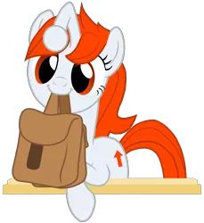 Size: 2410x2635 | Tagged: safe, artist:torvusil, banned from derpibooru, deleted from derpibooru, derpibooru import, oc, oc:karma, ponified, unofficial characters only, pony, bag, cute, female, high res, mare, ocbetes, reddit, saddle bag, simple background, smiling, solo, to saddlebags and back again, transparent background, wide eyes