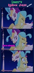 Size: 1205x2589 | Tagged: safe, artist:limedreaming, banned from derpibooru, deleted from derpibooru, derpibooru import, edit, edited screencap, screencap, princess skystar, queen novo, classical hippogriff, hippogriff, my little pony: the movie, comic, screencap comic
