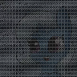 Size: 1650x1650 | Tagged: safe, artist:tjpones, banned from derpibooru, deleted from derpibooru, derpibooru import, edit, edited edit, editor:yoshimon1, trixie, pony, unicorn, black background, bust, cheek fluff, chibi, cute, dialogue, diatrixes, ear fluff, female, leaning, mare, narcissism, open mouth, simple background, smiling, solo, text, text edit, trixie made a friend, typography, up to trixie, up to twelve, wat