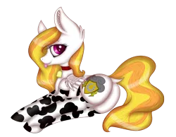 Size: 5105x3961 | Tagged: suggestive, alternate version, artist:mimihappy99, banned from derpibooru, deleted from derpibooru, derpibooru import, oc, oc:storm shield, unofficial characters only, cow, pegasus, pony, bell, clothes, commission, cowbell, cowprint, dock, female, mare, simple background, socks, solo, tongue out, transparent background, ych result