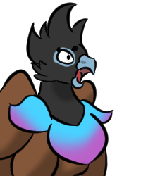 Size: 200x250 | Tagged: safe, artist:tartsarts, banned from derpibooru, deleted from derpibooru, derpibooru import, oc, unofficial characters only, gryphon, bust, commission, portrait, solo