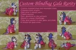 Size: 900x587 | Tagged: safe, artist:pinkxombie, artist:pinkxombiepony, banned from derpibooru, deleted from derpibooru, derpibooru import, rarity, pony, clothes, custom, dress, ebay, for sale, gala, gala dress, grand galloping gala, irl, photo, toy