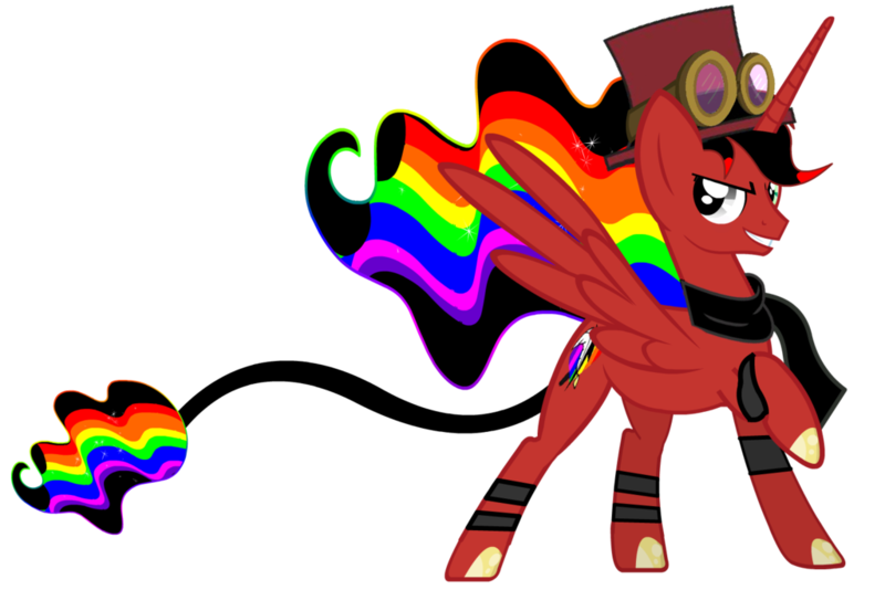 Size: 1024x683 | Tagged: safe, artist:lightning-bliss, banned from derpibooru, deleted from derpibooru, derpibooru import, oc, oc:toonkriticy2k, unofficial characters only, pegasus, pony, goggles, red and black oc