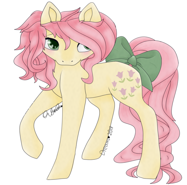 Size: 1024x1012 | Tagged: safe, artist:dreamcreationsink, banned from derpibooru, deleted from derpibooru, derpibooru import, posey, pony, bow, g1, simple background, solo, tail bow, transparent background