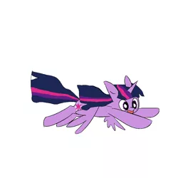 Size: 800x800 | Tagged: safe, artist:twilightrider, banned from derpibooru, deleted from derpibooru, derpibooru import, twilight sparkle, twilight sparkle (alicorn), alicorn, pony, cutie mark, female, flying, fun, happy, mare, simple background, solo, white background