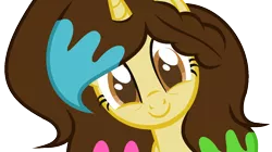 Size: 1232x688 | Tagged: safe, artist:diamond-chiva, banned from derpibooru, deleted from derpibooru, derpibooru import, oc, oc:ink splash, unicorn, bust, female, mare, portrait, simple background, solo, transparent background