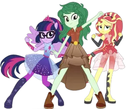 Size: 1301x1123 | Tagged: safe, banned from derpibooru, deleted from derpibooru, derpibooru import, editor:superbobiann, sci-twi, sunset shimmer, twilight sparkle, wallflower blush, equestria girls, equestria girls series, forgotten friendship, looking at you