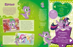 Size: 1903x1221 | Tagged: safe, banned from derpibooru, deleted from derpibooru, derpibooru import, official, spike, twilight sparkle, twilight sparkle (alicorn), alicorn, dragon, ultimate guide, did you know?, image, jpeg