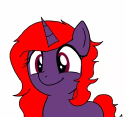 Size: 1269x1190 | Tagged: safe, artist:lyoka, banned from derpibooru, deleted from derpibooru, derpibooru import, oc, oc:tammy orient, unicorn, female, mare, simple background, smiling, white background