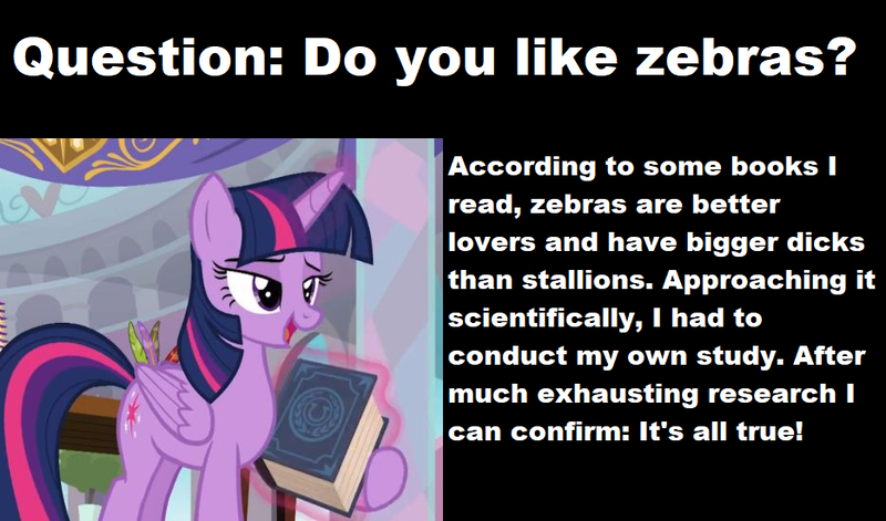 Size: 934x550 | Tagged: suggestive, banned from derpibooru, deleted from derpibooru, derpibooru import, edit, edited screencap, screencap, twilight sparkle, school daze, eea rulebook, solo, text, zebradom, zebra supremacy