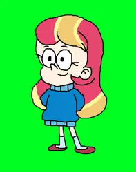 Size: 750x950 | Tagged: artist needed, safe, banned from derpibooru, deleted from derpibooru, derpibooru import, oc, oc:ma belle danseuse, clothes, shoes, socks, style emulation, sweater, the loud house