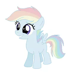 Size: 328x336 | Tagged: safe, artist:diamond-chiva, banned from derpibooru, deleted from derpibooru, derpibooru import, oc, pegasus, pony, base used, female, filly, multicolored hair, not rainbow dash, offspring, parent:double diamond, parent:rainbow dash, parents:doubledash, rainbow hair, simple background, solo, white background