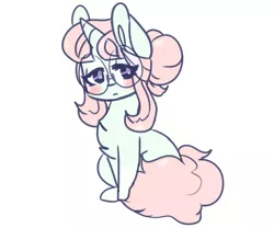 Size: 3000x2500 | Tagged: safe, artist:angelbeat-drift, banned from derpibooru, deleted from derpibooru, derpibooru import, oc, oc:pastel galaxy, pony, unicorn, blushing, chibi, glasses, sad, solo