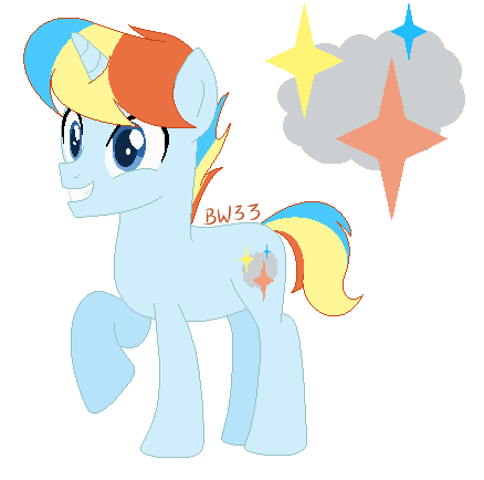 Size: 438x434 | Tagged: safe, artist:bronywolf33, banned from derpibooru, deleted from derpibooru, derpibooru import, oc, oc:magic rainbow, pony, unicorn, male, offspring, parent:rainbow dash, parent:sunburst, parents:rainbowburst, simple background, solo, stallion, transparent background