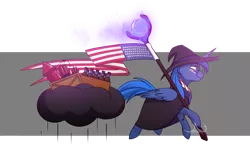 Size: 1024x683 | Tagged: safe, artist:noxartbox, banned from derpibooru, deleted from derpibooru, derpibooru import, oc, oc:noxington nocte, unofficial characters only, alicorn, pony, 4th of july, bottle, cloak, clothes, cloud, fireworks, flag, hat, holiday, male, simple background, solo, staff, stallion, transparent background, united states, wizard hat