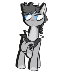 Size: 600x700 | Tagged: safe, artist:queenofvipers, banned from derpibooru, deleted from derpibooru, derpibooru import, oc, oc:trouble clef, unofficial characters only, earth pony, pony, clothes, male, simple background, solo, stallion, suit, tattoo, transparent background, watch