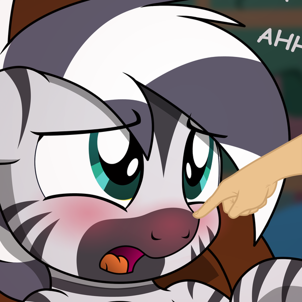 Size: 1411x1411 | Tagged: safe, artist:an-tonio, artist:pananovich, banned from derpibooru, deleted from derpibooru, derpibooru import, edit, oc, human, zebra, blushing, boop, boop edit, collaboration, finger, gay, hand, male, moaning, open mouth, stripes, zebra oc, zebrasub