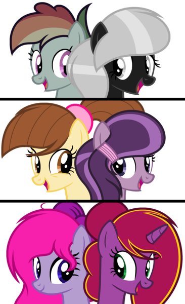 Size: 2408x3952 | Tagged: safe, artist:diamond-chiva, banned from derpibooru, deleted from derpibooru, derpibooru import, oc, oc:amethyst, oc:diamond-chi, oc:heart pencil, oc:lightning flash, oc:musical star, oc:rainbow flash, oc:sweet dreams, unofficial characters only, earth pony, pegasus, pony, base used, female, flawless, mare