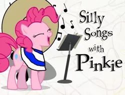 Size: 1006x768 | Tagged: safe, artist:ianpony98, artist:luckreza8, banned from derpibooru, deleted from derpibooru, derpibooru import, edit, pinkie pie, earth pony, pony, clothes, female, mare, poncho, silly songs, silly songs with pinkie, solo, sombrero, veggietales