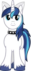 Size: 445x1005 | Tagged: safe, banned from derpibooru, deleted from derpibooru, derpibooru import, edit, editor:feathertrap, vector edit, shining armor, pony, unicorn, bow, choker, clothes, crossdressing, cute, hair bow, looking at you, maid, male, shining adorable, simple background, solo, stallion, transparent background, vector