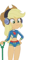 Size: 236x450 | Tagged: safe, banned from derpibooru, deleted from derpibooru, derpibooru import, editor:i-mlp2020, applejack, equestria girls, equestria girls series, lost and found, clothes, geode of super strength, magical geodes, simple background, swimsuit, transparent background